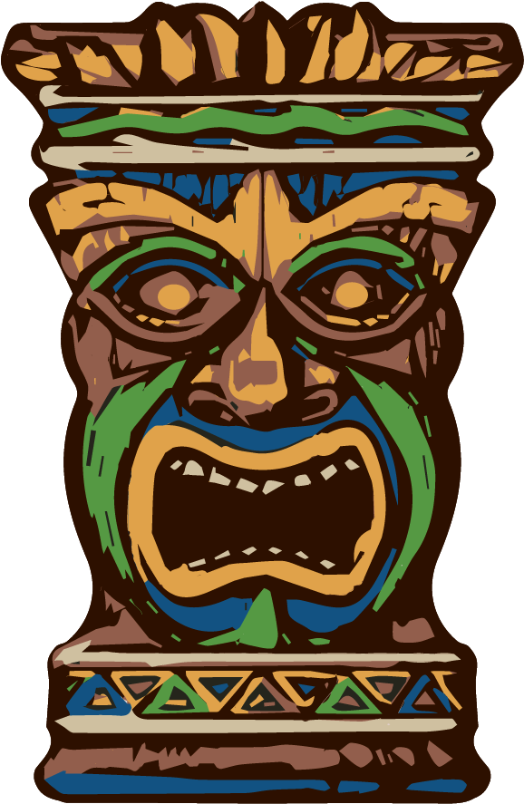 Tiki Coloring Pages Stock Tiki Mask Coloring Page Many - Tiki Maske (960x960)