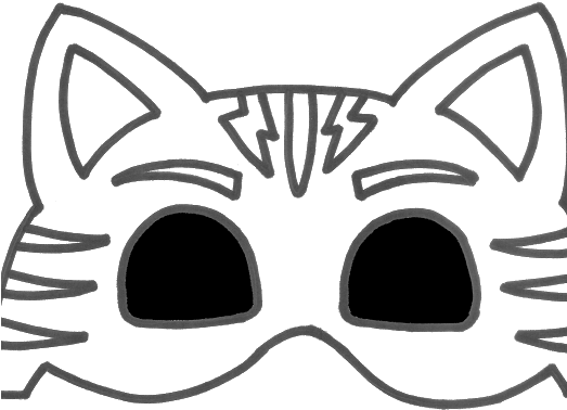 Vista Previa En Miniatura De Un Elemento De Drive - Pj Mask Mask Template (522x390)