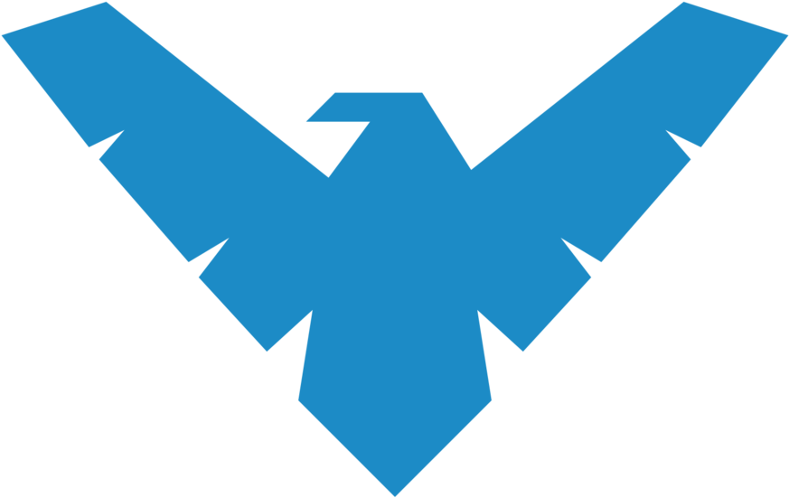 Batman Symbol Stencil Free Download Clip Art Free Clip - Night Wing Logo (900x648)