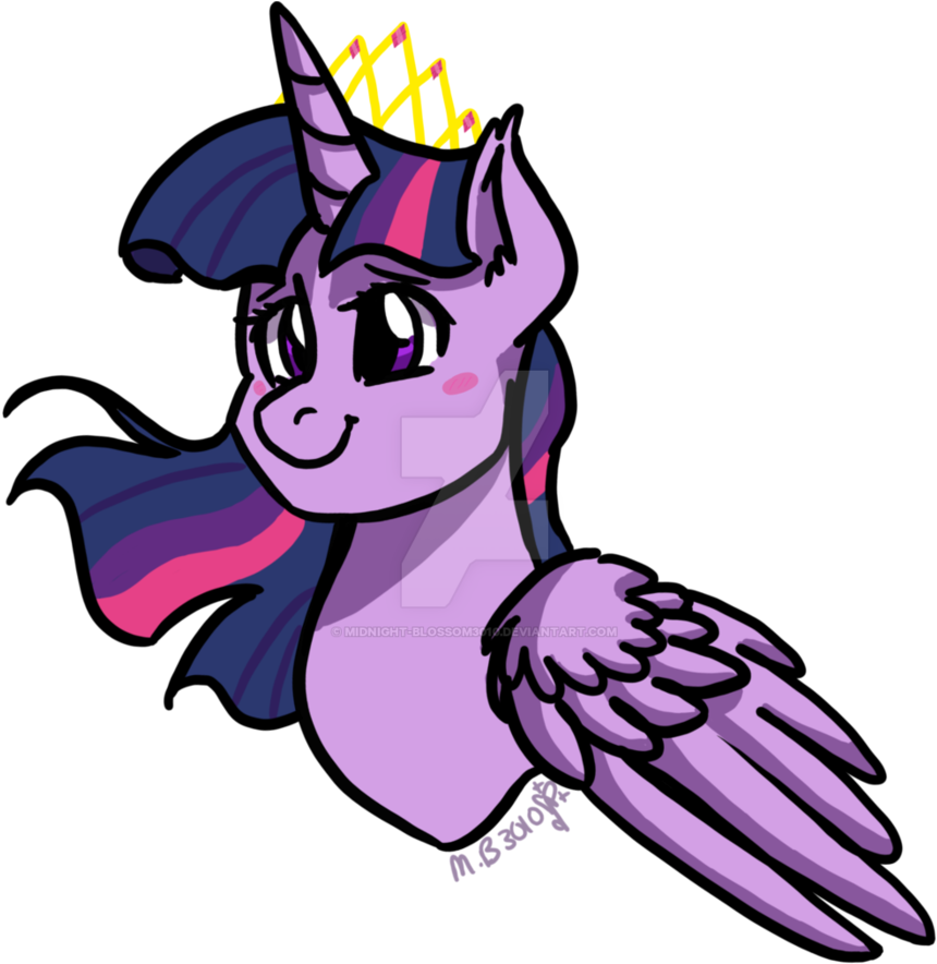 Princess Twilight Sparkle By Midnight Blossom3010 - Twilight Sparkle (894x894)