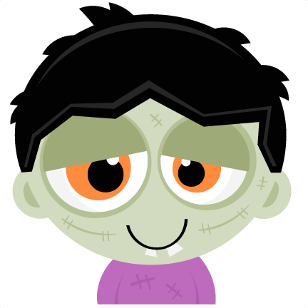 Cute Clipart - Cute Zombie Clipart Png (432x432)
