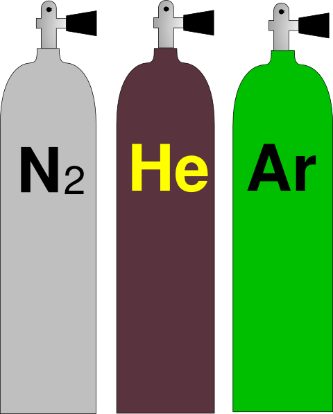 Gas Cascade Clip Art - Helium Tank Clip Art (480x597)