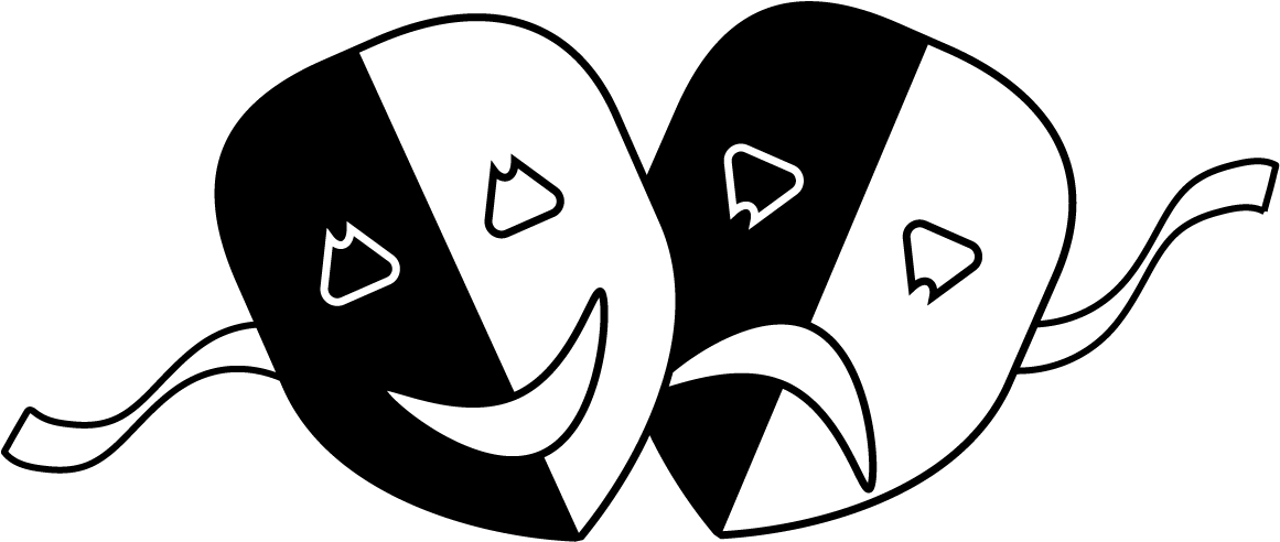 Theatre Masks Png - Mime Png (1182x506)