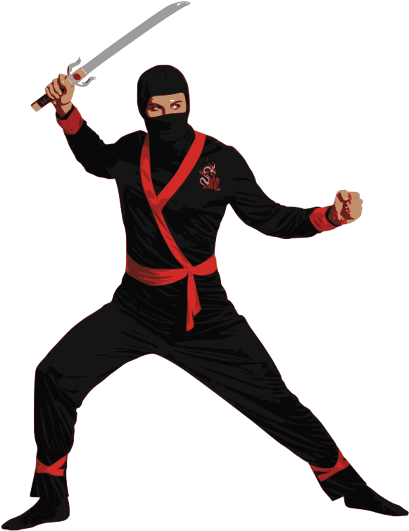 Free To Use Amp Public Domain Ninja Clip Art - Ninja Master Adult Mens Plus Size Costume (696x800)