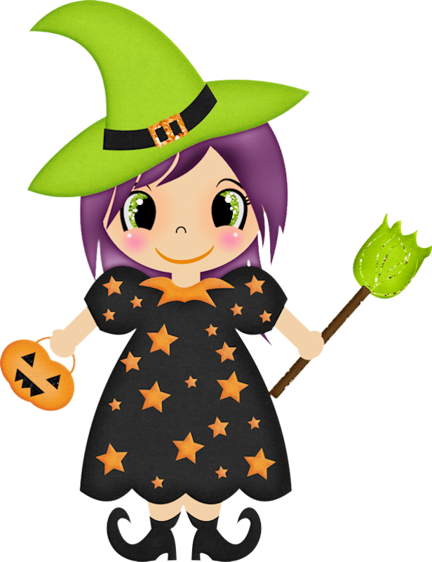 Halloween Witch Clip Art - Cute Witch Clip Art (616x800)