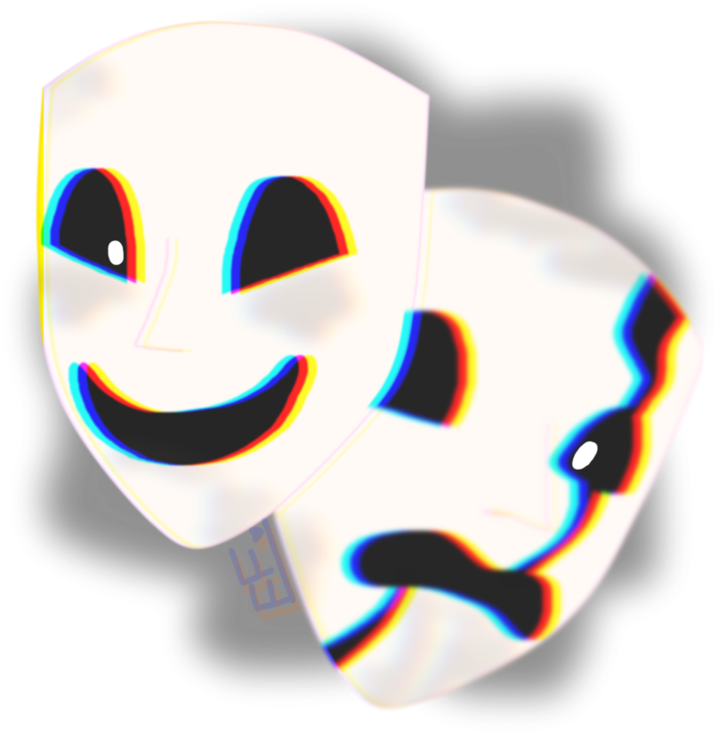 Comedy Tragedy - Deviantart (894x894)