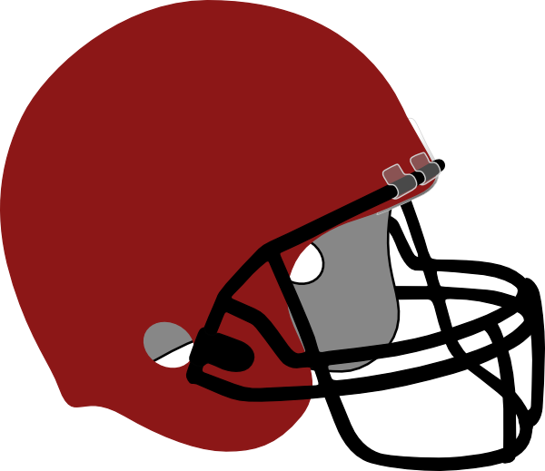 Football With Helmet Drawing (600x519)