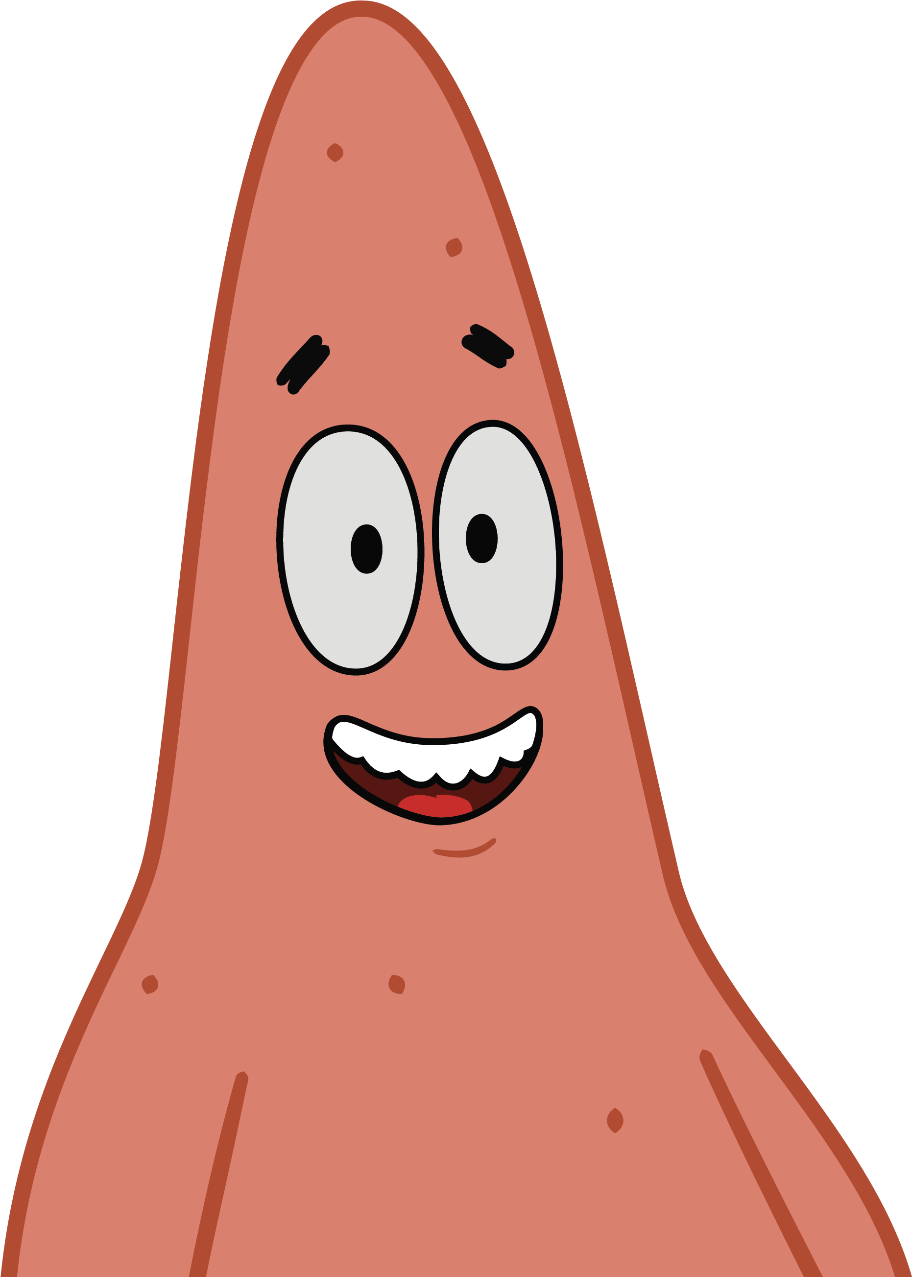I Love You Patrick Star By Thunderbulletmlp-d6cclg7 - Patrick Star Face Png (2048x2607)