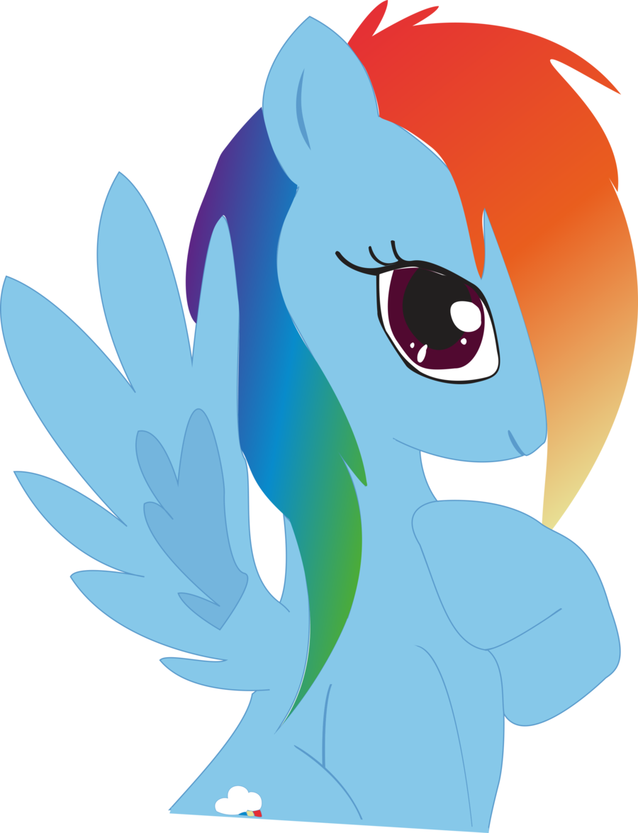 My Little Pony Clipart Shy - My Little Pony Rainbow Dash Shy (900x1175)