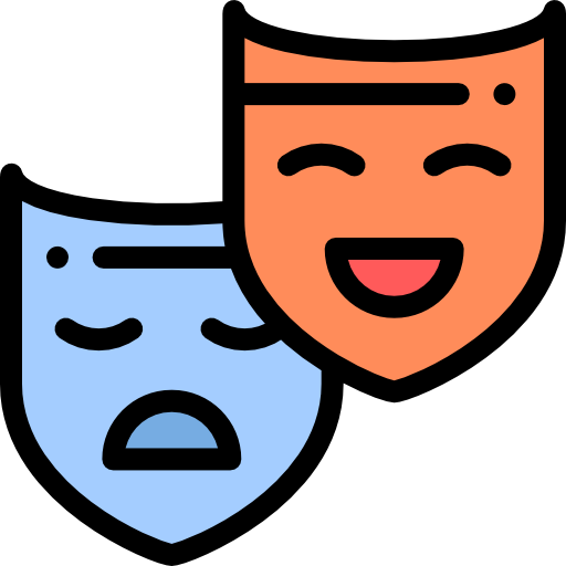 Theater Masks Free Icon - Theater Masks Free Icon (512x512)