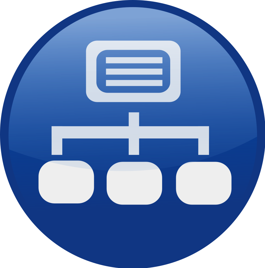 This Free Clip Arts Design Of Network Blue - Network Icon Clipart (889x900)