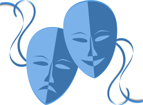 Theatre Masks Clipart - Theatre Masks (600x439)