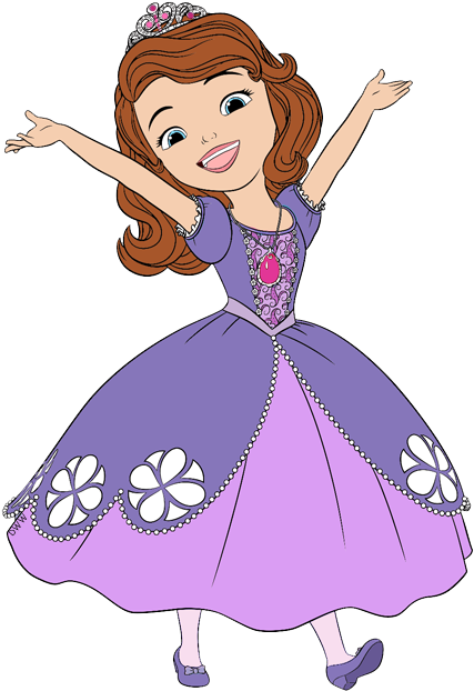 Sofia In New Dress Clipart 2 - Sofia The First Clipart (431x628)