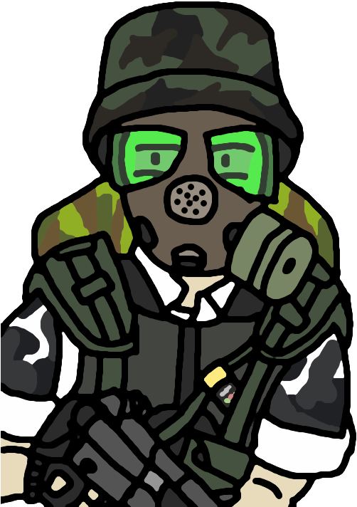 Hecu Soldier By Hashtagdown - Hecu Gas Mask (640x800)