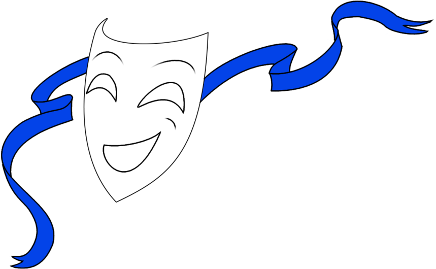 Drama Mask 1 By Pocketdemon On Clipart Library - Drawing (900x610)