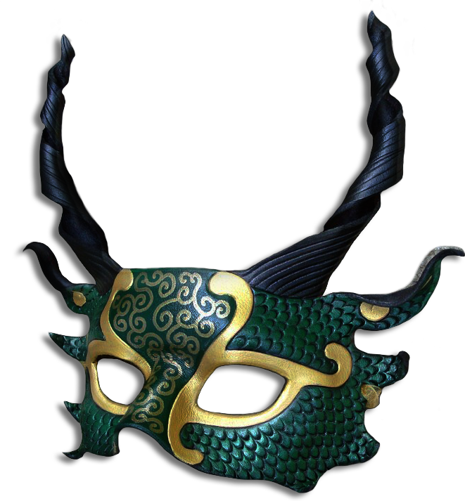 Mask Sticker Dragon Png Carnival Freetoedit Gold - Dragon Half Mask (661x713)
