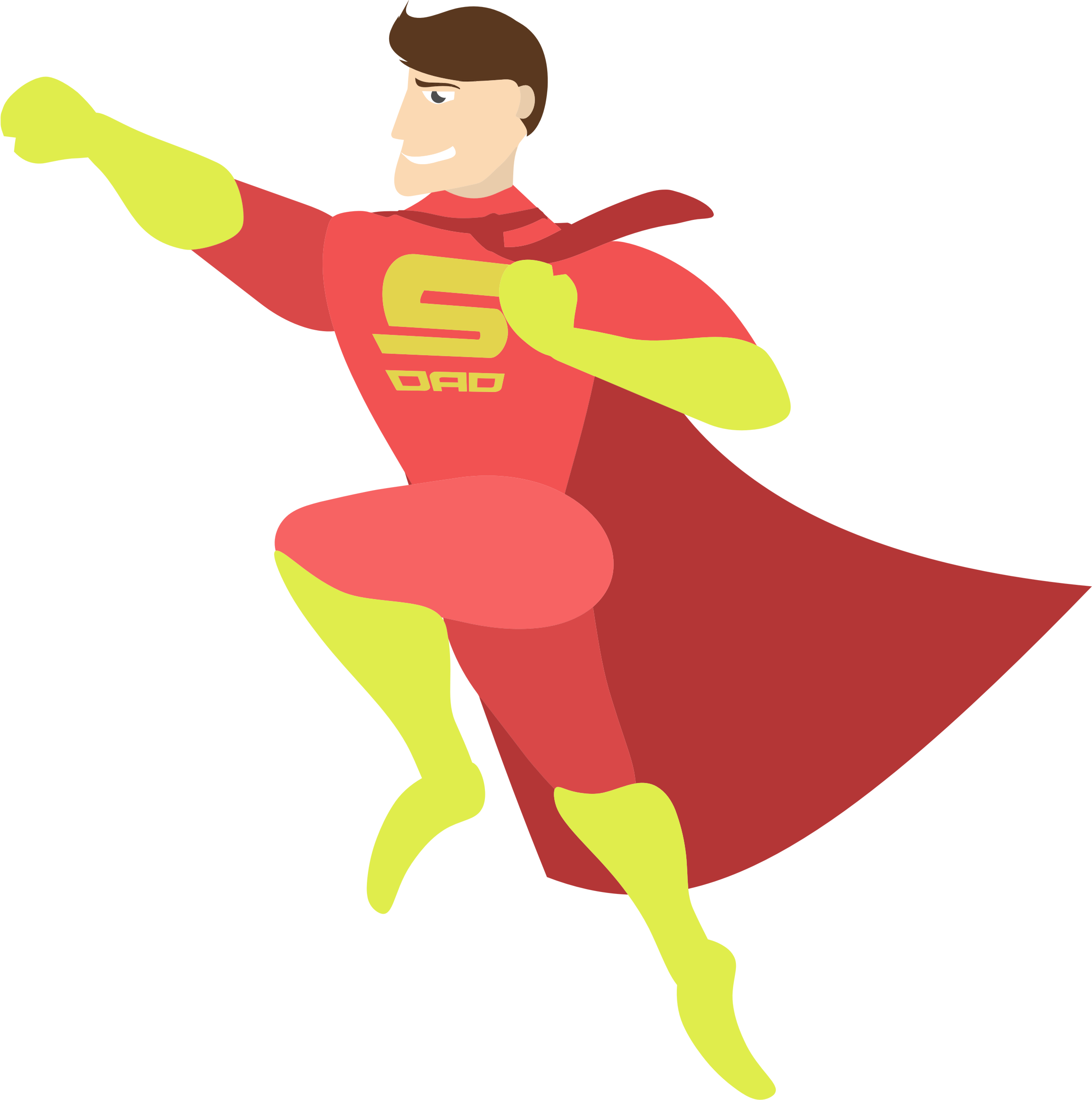 Free To Use Amp Public Domain Father - Super Hero Red Cartoon (2315x2332)
