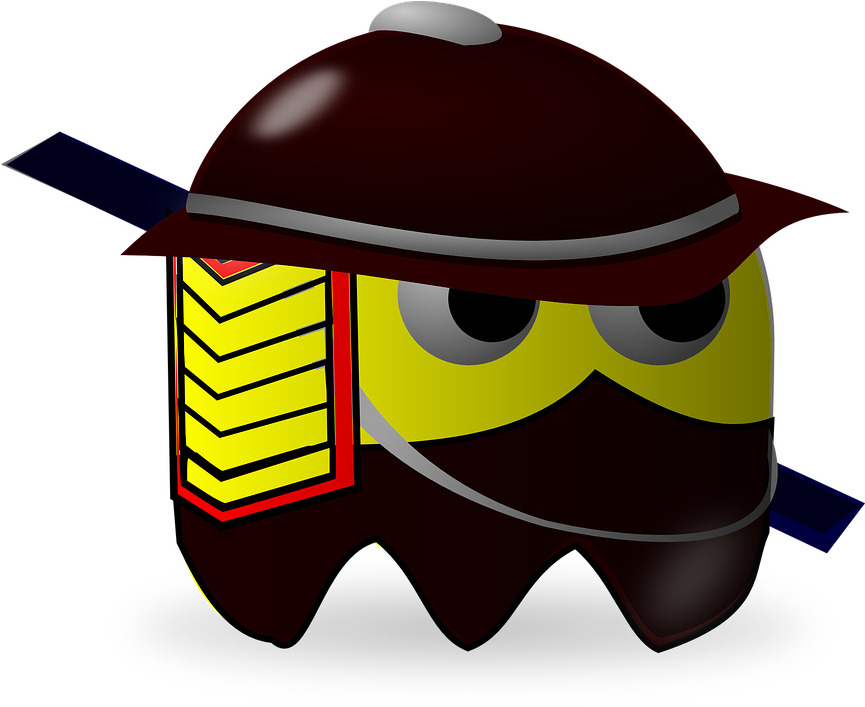 Samurai Clipart Transparent - Anime Helm Vector Kartun (864x720)