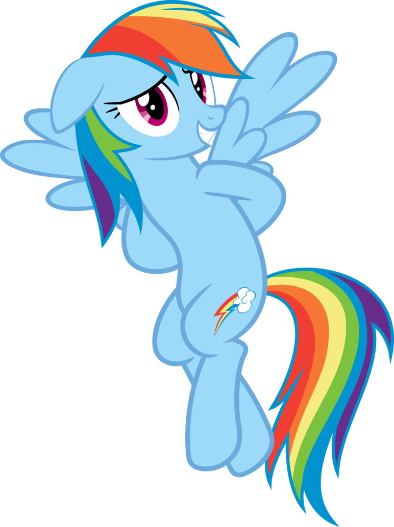 Bashful Rainbow Dash By Sairoch - Rainbow Dash Bashful (772x1034)