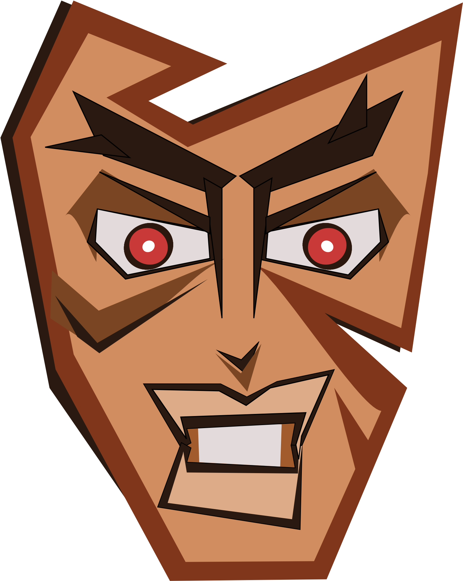 Abstract Tribal Mask 11 555px - Scalable Vector Graphics (1969x1969)