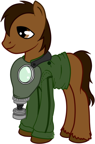 Gas Mask Pony By Dropdeadthendance - Gas Mask My Little Pony Gas Mask (405x590)