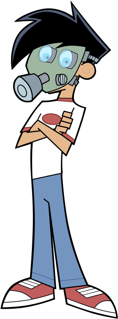 Dp Teens In Gas Masks - Danny Fenton Png (702x1138)