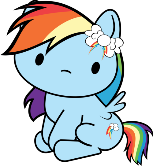 Hello Rainbow Dash Hello Kitty And My Little Pony Crossover - Rainbow Dash (500x543)