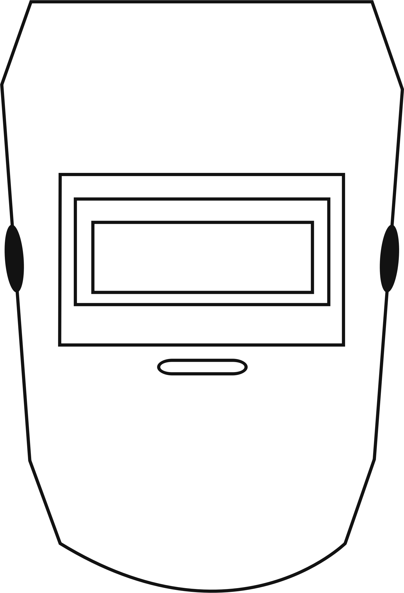 Welder Mask Clipart - Clip Art Welding Mask (1413x2075)