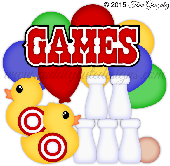 Carnival Gamescarnival Fun Games - Carnival Games Clipart (600x600)