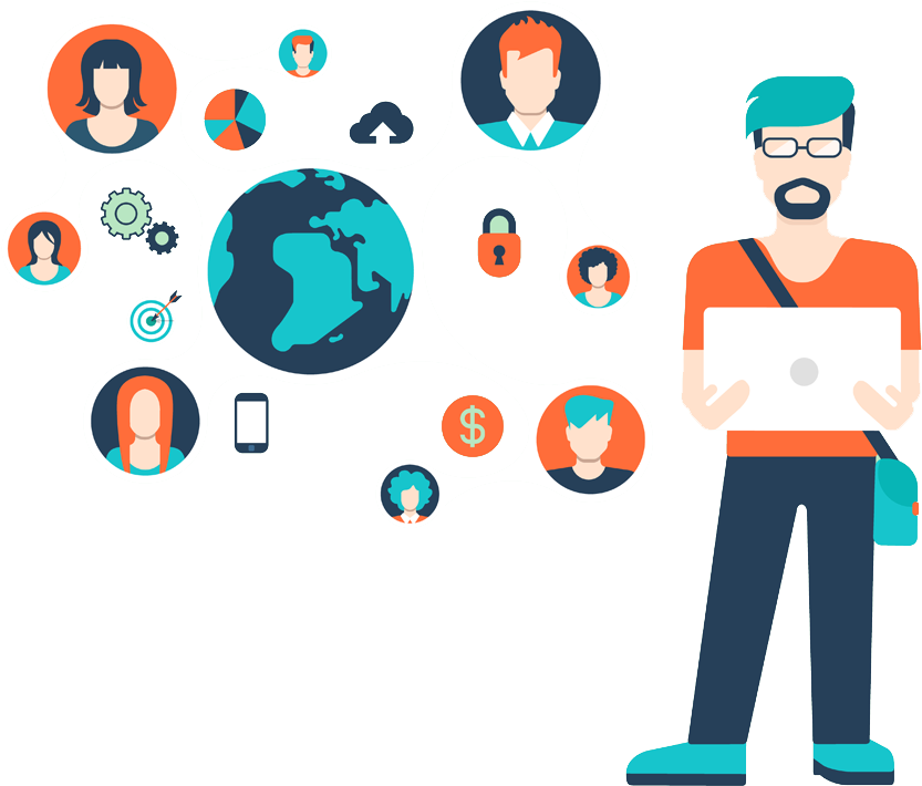 Free Lance Is The Secret To Great Business - Freelancer Vector (900x900)