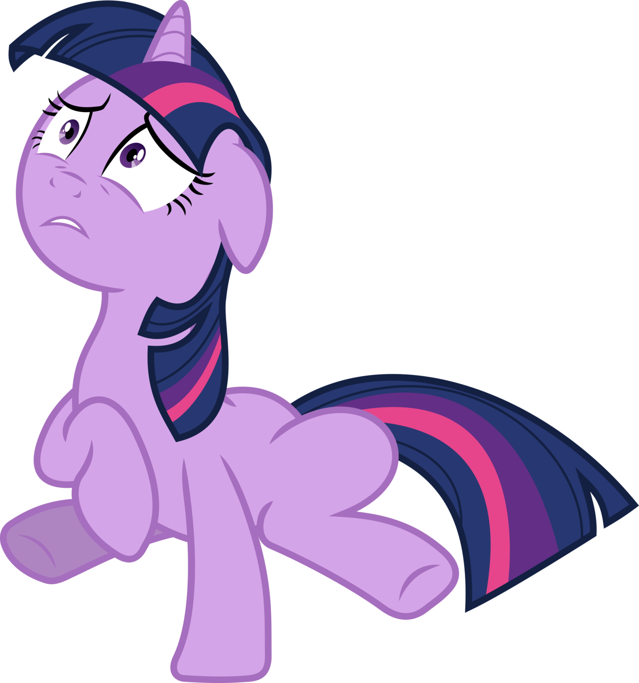 Worried Twilight Sparkle By Yetioner Worried Twilight - Mlp Twilight Sparkle Happy (6500x6954)