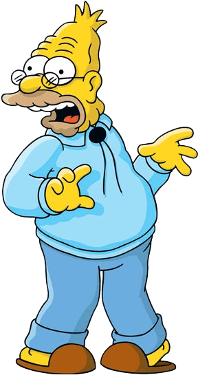 The Simpsons Tapped Out Apk - Old Man From The Simpsons (294x550)