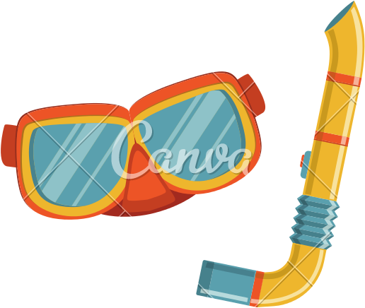 Pin Snorkel Mask Clipart - Diving Mask (800x800)