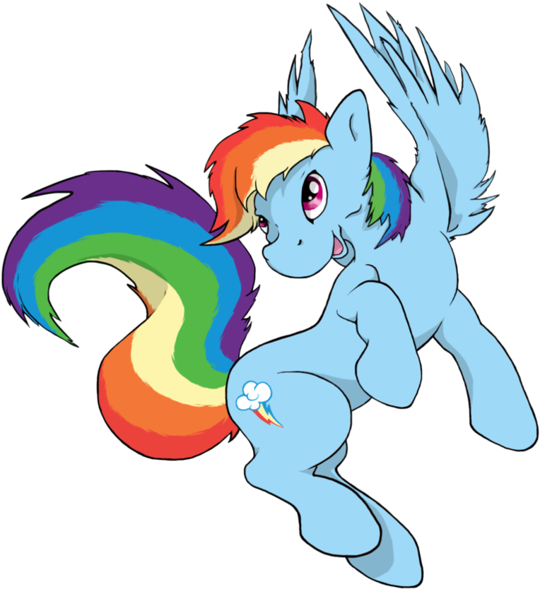 Rainbow Dash Sticker Design By Art Stew Frou Frou - Cartoon (896x891)