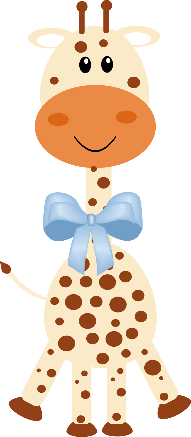 Silhouette - Baby Boy Giraffe Clip Art (655x1500)