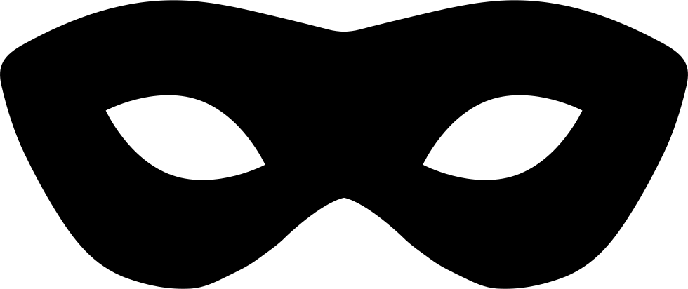 Carnival Mask Png - Mask Silhouette (980x412)