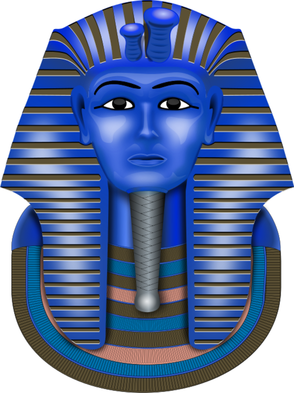 Golden Mask Tutanchamun - Illustration (600x802)