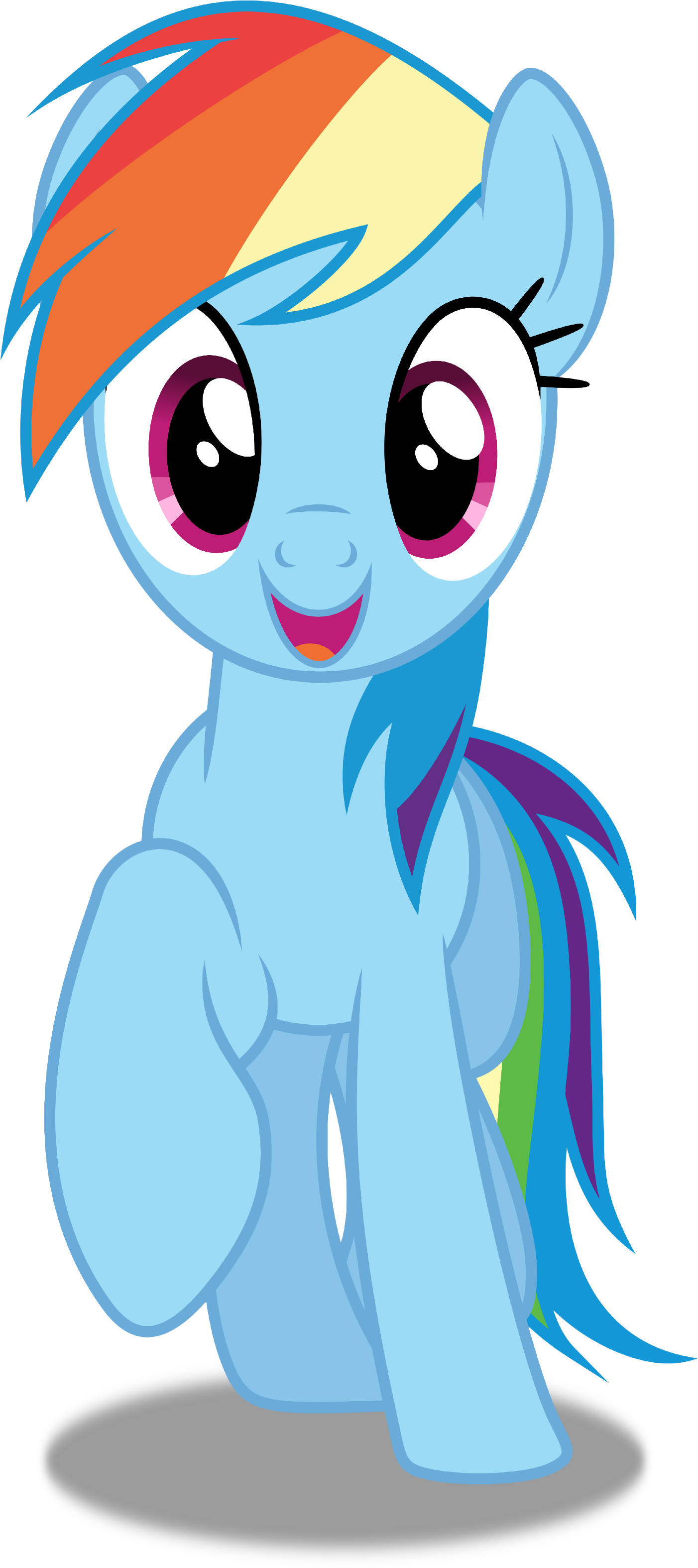Rainbow Dash Vector By Dashiesparkle On @deviantart - My Little Pony Rainbow Dash Face (1436x3148)