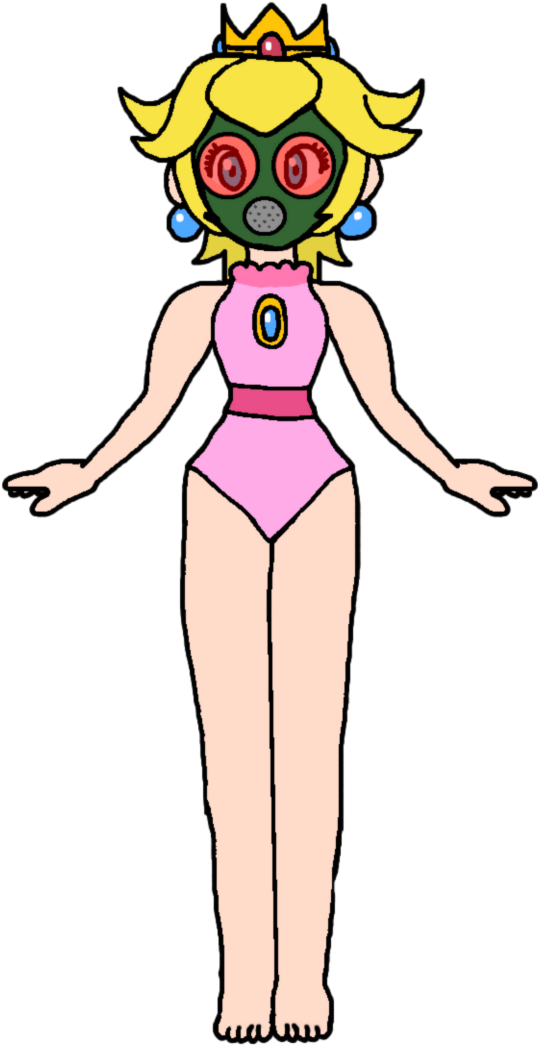 Swimsuit Gas Mask By Katlime - Peach Kairi Katlime Deviantart (720x1109)