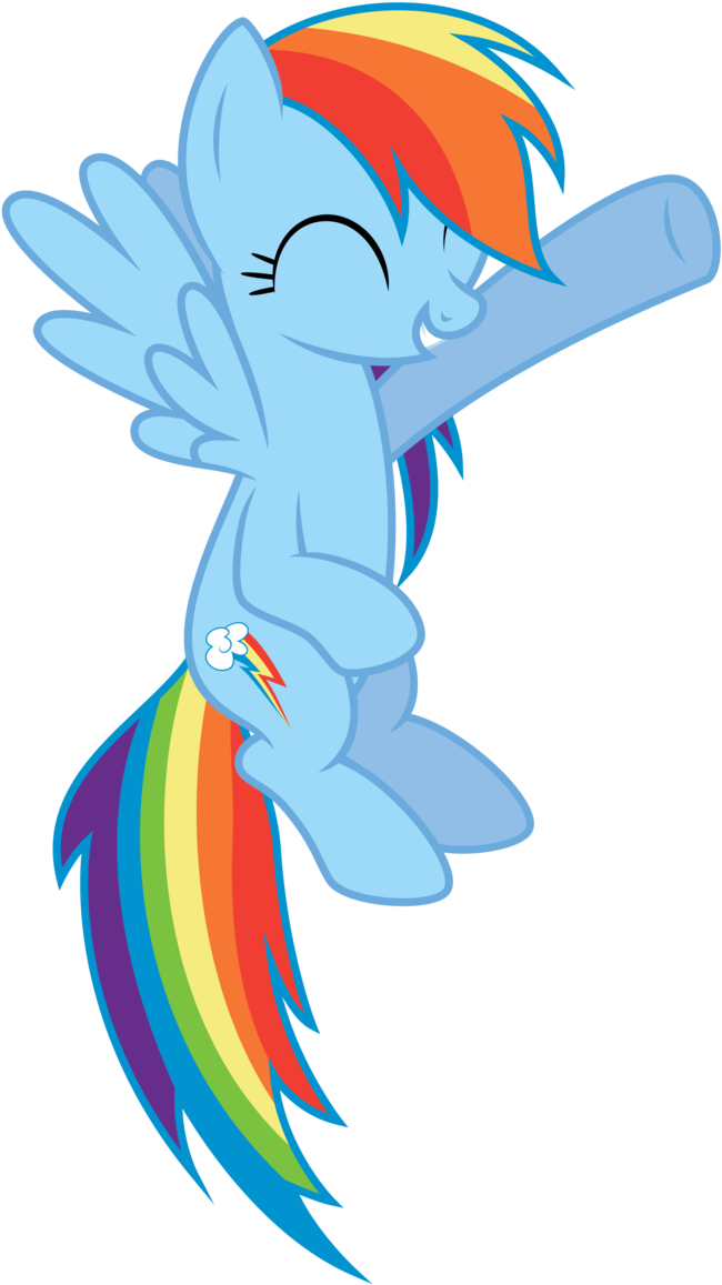 Rainbow Dash Pointing By Thatguy1945 - Rainbow Dash Pointing (672x1188)
