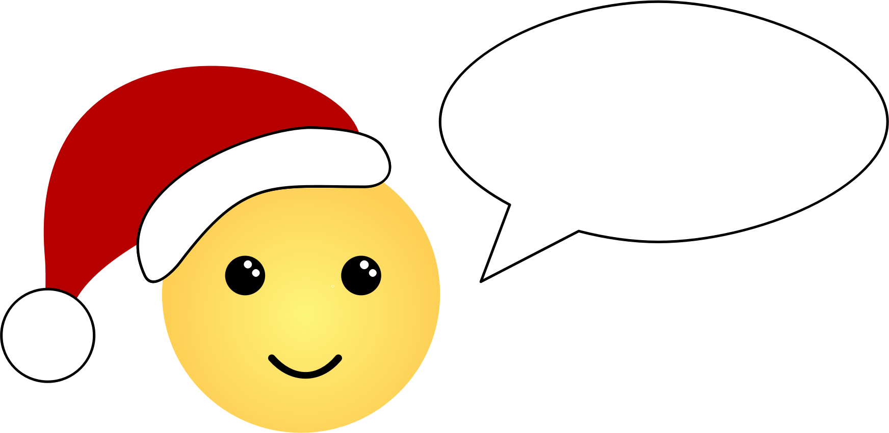 Free Clipart, Christmas Emoji By @chihuahuadesign, - Smiley (1744x851)