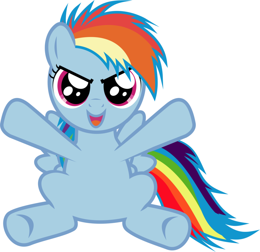 Hug Filly Rainbow Dash By C H Loboguerrero C - Ainbow Dahs Hug (908x879)