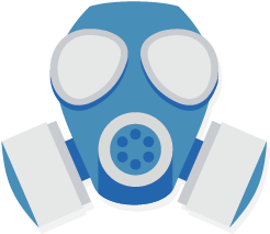 Optional Medical Services Available - Gas Mask (400x401)