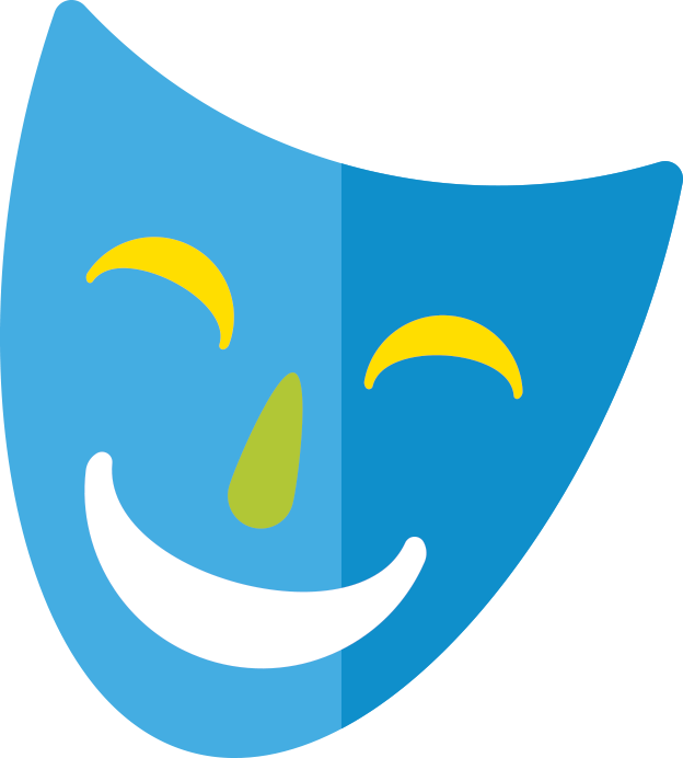 Comedy Mask For Eblast - Summer Camp (624x692)