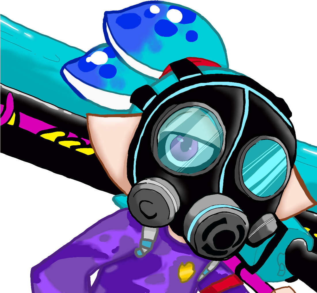 Down In The Inky Abyss Look - Illustration (1100x1124)