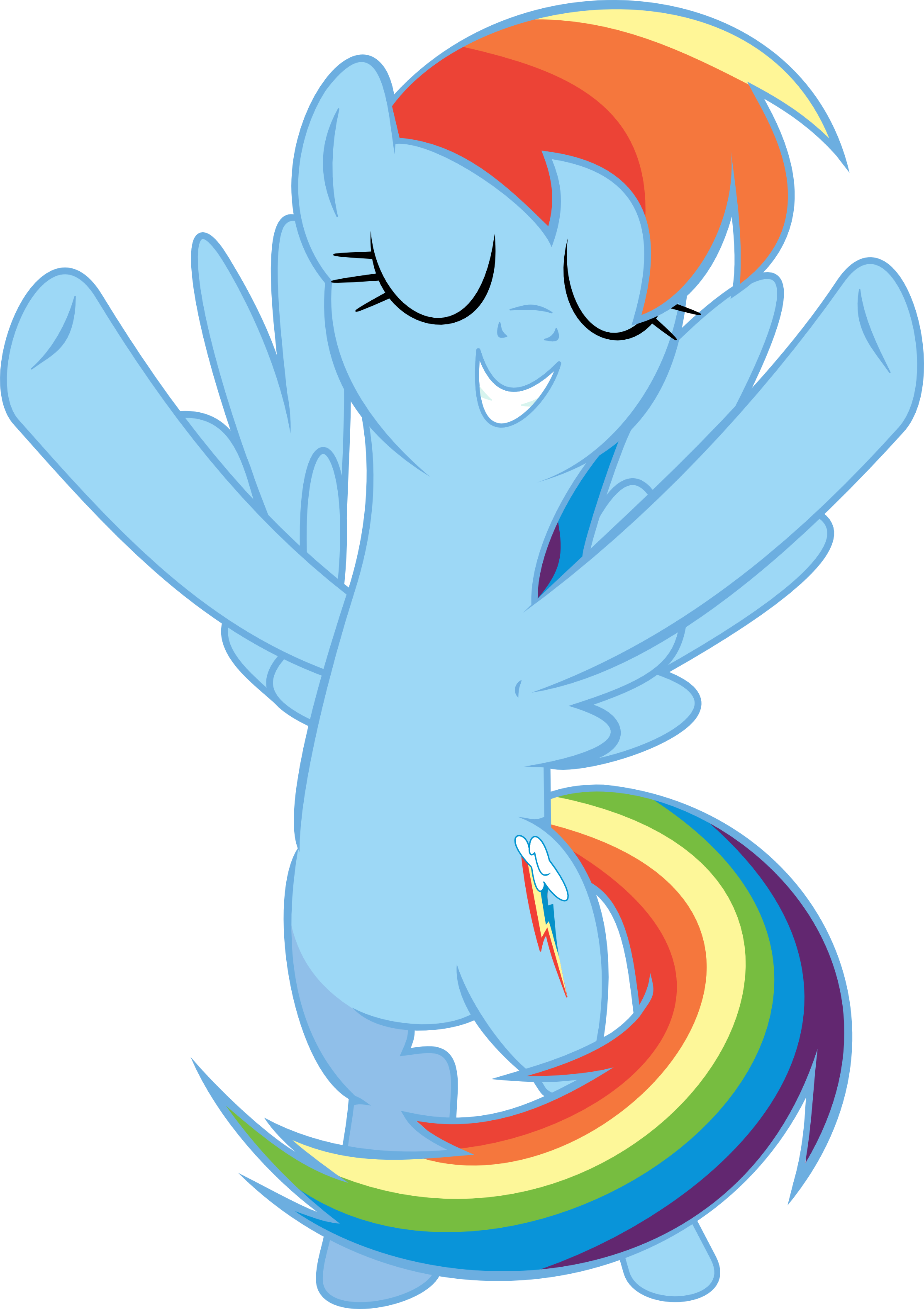 Twirling Rainbow Dash By Pinpoint44 Twirling Rainbow - Rainbow Dash (2227x3156)