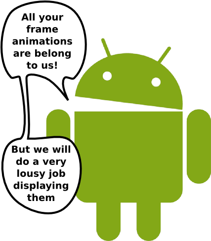 My Adventures Of Getting Frame Animation On The Android - Android (443x493)