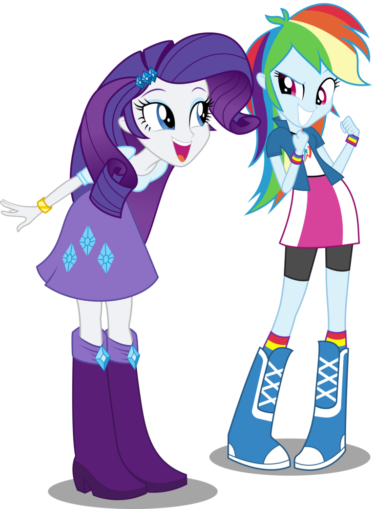 Rainbow Dash And Rarity By Twls7551 - My Little Pony: Friendship Is Magic (768x1041)