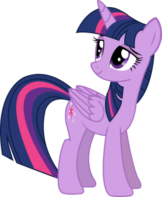 I Edit Without Spike Found In Mlp "hearthbreakers" - Alicorn Twilight Sparkle Happy (330x400)