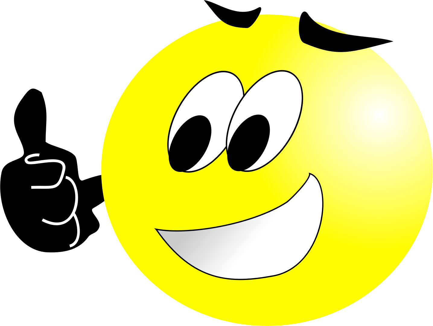 Well Done - Smiling Face Clip Art Png (1435x1083)